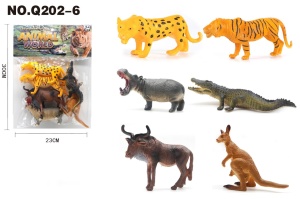 Фигурки Дикие животные 6 шт Q202-6