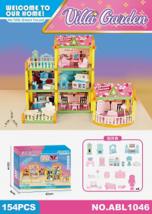 Домик кукольный 154 детали ABL1046