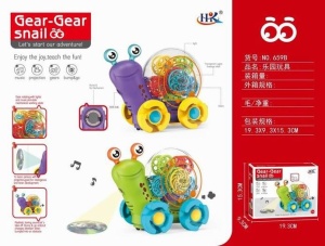 659B Механическая улитка свет звук проектор 19 3 9 3 15 3