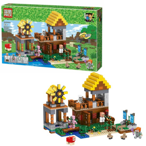 Конструктор Домик фермера с мельницей 608 деталей 63031