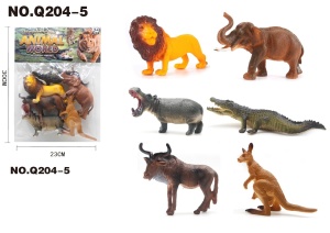 Фигурки Дикие животные 6 шт Q204-5