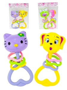 Погремушки животные 2шт 2038A-D
