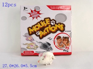 Заводная игрушка  Мышка  в дисплее 12шт 8828B
