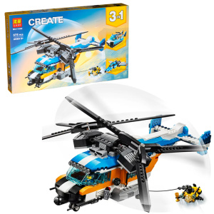 Конструктор Двухроторный вертолёт 575 деталей 11400