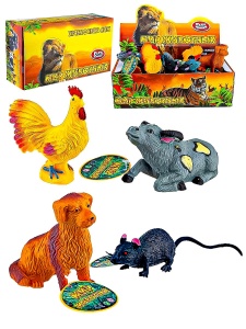 Фигурки мир животных в дисплее 20 шт 7582